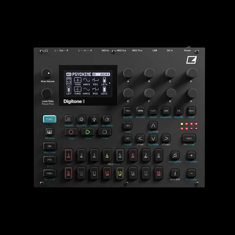 Elektron Digitone II 合成器 音源